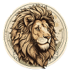 Regal Lion Circle Patch