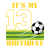 Football player 13th birthday Football