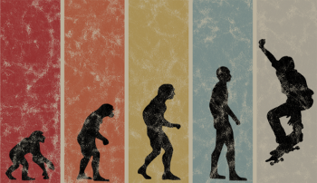 Évolution Rétro Skateboarder