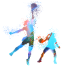Handball, handballer, basketball,graffiti