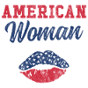 American Woman USA lips