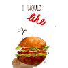 I would Luke a hamburger