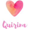 Quirina Roze Hart Meisje Cadeau Idee Shirt