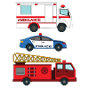 Police ambulance Fire engine _