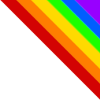 Ecke bunt Regenbogen Geschenkidee