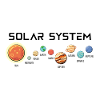 Système solaire avec ses planètes