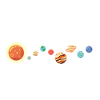 Système solaire avec ses planètes
