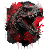 T-Rex looks evil