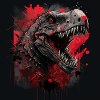 T-Rex schaut böse