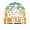 Trail Running Run Trails Soyez heureux athlètes rétro