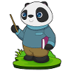 École de Pointer Enseignante Panda