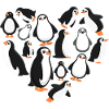 Herz Pinguin