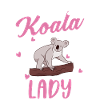 Verrückte Koala Frau