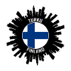 Turku Skyline Finnland Flagge Reise-Souvenir