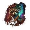 Fantasy Wizard Racoon
