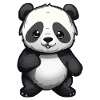 Panda noir et blanc