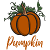 Pumpkin with greens