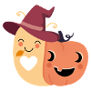 Snail with pumpkin house