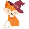 Fox with magic hat