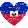 Cœur de drapeau d’Haïti