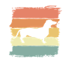 Dachshund retro