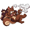 Squirrel Smoking A Joint