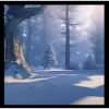 Eine verschneite Winterlandschaft
