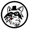 Raccy Raccoon Logo