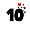 10 hearts 10th birthday