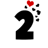 2 hearts 2nd birthday