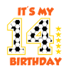Football player 14th birthday football