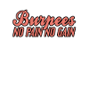 Burpees no pain no gain