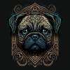 Pug Dog Art