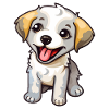 Petit chiot mignon