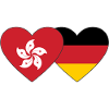 Hong Kong Germany Flag Heart