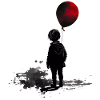 Boy with balloon