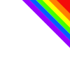 Regenbogen Geschenkidee Ecke bunt