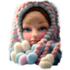 Laine visage enfant