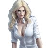Blonde Frau