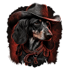Dachshund cowboy