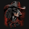 Dachshund cowboy