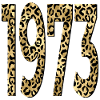 Number 1973 - LEOPARD PRINT - BIRTHDAY