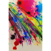 Splashes of paint and lines