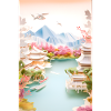 Japan Landscape Japanese Mountain Gift