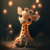 Bébé girafe