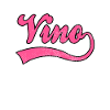 Wine Vino lettering