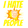 Hatred, humor, aversion, irony