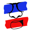 France Face Retro Style
