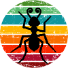 Ant Insect Ants Retro Sunset