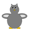 Cute Grey Owl - Gift Idea
